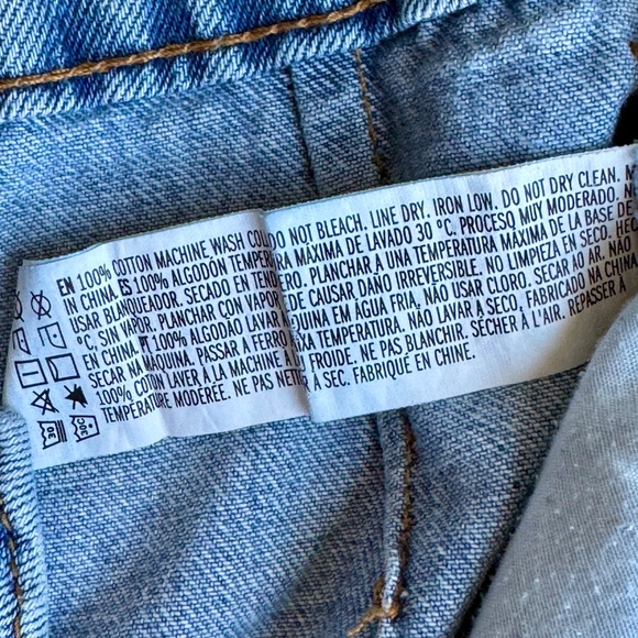 Forever 21 Utility Cargo Jeans with Belt Light Wash Denim Size 24 - Picture 8 of 16